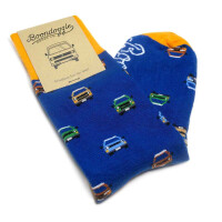 T25 Tiled Van Socks Blue 2