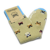 T25 Tiled Van Socks Tan 2