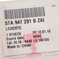 VW Tiguan Leselampe Volkswagen Originalteil Verglnr. 5TA9472