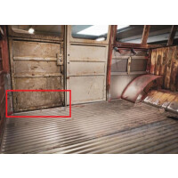 T1 voorste klapdeur buitenplaat 25cm barndoor en Brasil 2118