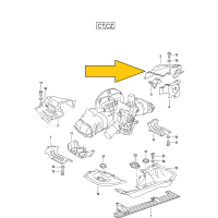 T3 Zylindermantelblech rechts 1600cc GEBRAUCHT CT/CZ 0701193