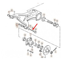 T25 Bolt for wishbone front lower and wishbone rear M12x1.5x