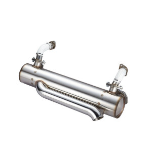 T1 Vintage Speed Extreme Lowered RVS uitlaat Type1 motoren