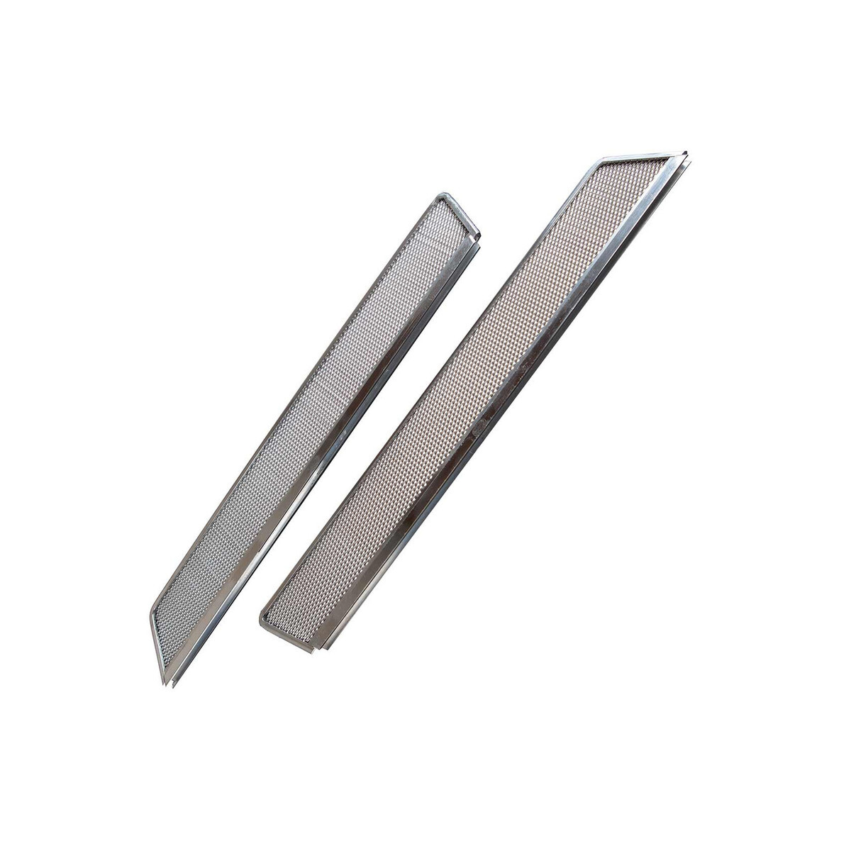Type2 split CHROME Window Vent Trims for Splitscreen pair, 140,00