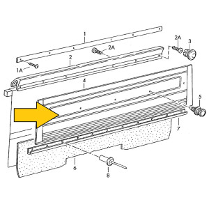 T3 bekledingspaneel tussenschot bruin 255867707A 90V