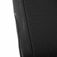 T5 Rear Seat Covers for 2+1 Configuration, Black Diamond wit