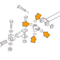T25 gear linkage seal N90089901 3