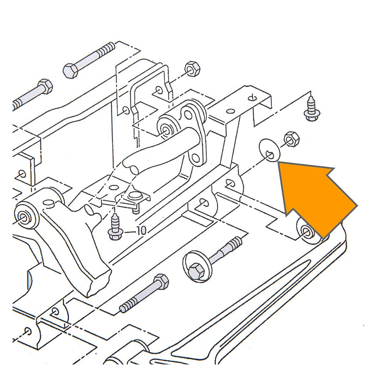 Excentrique Inférieur Motonica 05122 Pour Barre Avant - Pièce De Modélisme RC D'occasion
