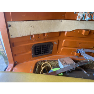 Type2 Bay Eberspacher gas heater trim in cargo area...