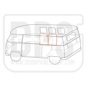 Type2 Split Cargo door panels PAIR 55-67 DPS