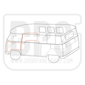 Type2 Splitwindow Frontdoorpanel Set 55-12.62 DPS