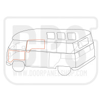 Type2 Splitwindow Frontdoorpanel Set 55-12.62 DPS 2