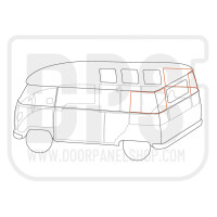 Type2 Split panelvan rear side panels 63-67 DPS 2