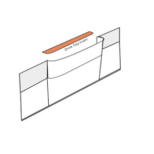 Type2 Split drink tray base panel USED 221867747C