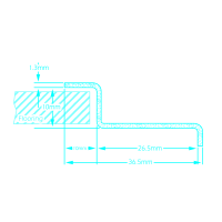 Type2 Split Cargo floor edging strip 211-801-413 4