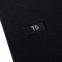 T5 Teppich-Set 5-teilig  schwarz Premium Verglnr. 2EC863931G