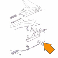 T25  handbrake cable nut M7 OEM-Nr. 111721349A 4