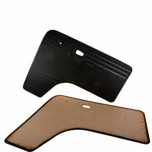 Type2 Bay crew cab complete door card set, black, 8.67-7.71