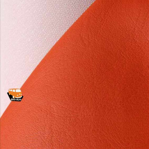 T2 Kunstleder orange Top Restbestand 140 x 143cm