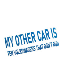 Sticker "My other car is ...ten Volkswagens that don&ac