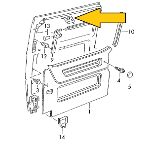 T4 interior panel clip orig.VW 705-867-633
