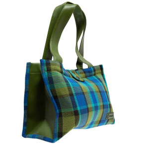 Westfalia big Handbag in blue plaid