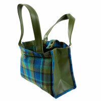 Westfalia big Handbag in blue plaid 3