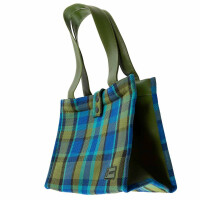 Westfalia big Handbag in blue plaid 4