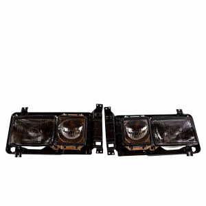 T25 Pair Square Headlamps smoked H4, LHD, OEM partnr....