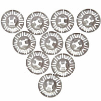 T4, T5 and T6 Heat shield clamping washer, 10 pieces, OEM pa