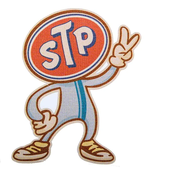 Sticker STP-mannetje Vintage-Look gallery