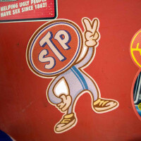 Sticker STP-mannetje Vintage-Look 2