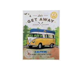 Magnetschild VW Bus T1 "Let´s get 