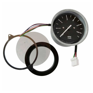 Type2 bay Tachometer 6000RPM Dashboard Mounted black 8.75...