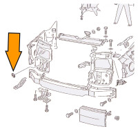T4 plug front panel Volkswagen original OEM no. N90220501 3