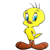 Sticker Tweety, the yellow bird gallery