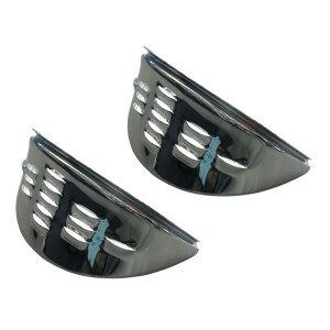 Type2 Bay Eyebrow chrome louvred (Per Pair)