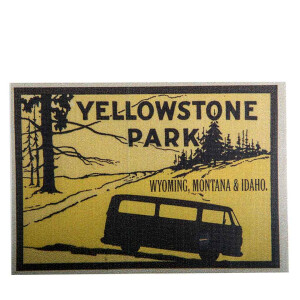 T2 sticker Yellowstone Park Wyoming, Montana & Idaho
