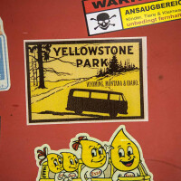 Sticker Type2 bay  in Yellowstone Park Wyoming, Montana &amp