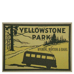 T1 sticker Yellowstone Park Wyoming, Montana & Idaho