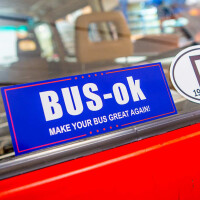 Sticker BUS-ok Make your bus great again Big 23,5cm x 8cm 2