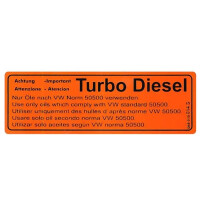 T3 sticker klepdeksel of kentekenklep olie specificatie...