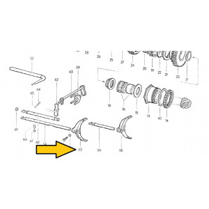 T2a NOS schakelvork 1e/2e versnelling 002311551