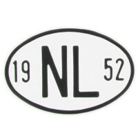 Nationaliteitsplaatje NL 1952 gallery