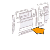 T25 Sill Reinforcement Panel , Top, OEM partnr. 251809335 3