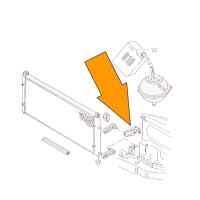 T4 Bracket for radiator mount right, 7.90 . 4.03, OEM partnr