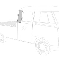 Type2 Split Upper sidepanel crewcab short, left TOP! 2658090