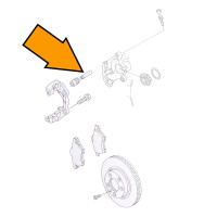 T3 T4 T5 geleidebout remklauw orig. VW, 251615219 3