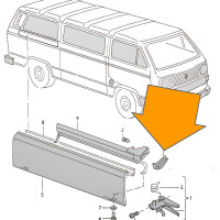 T25 Buffer for Sliding Door OEM-Nr. 251-843-876 BUS-ok Exclu