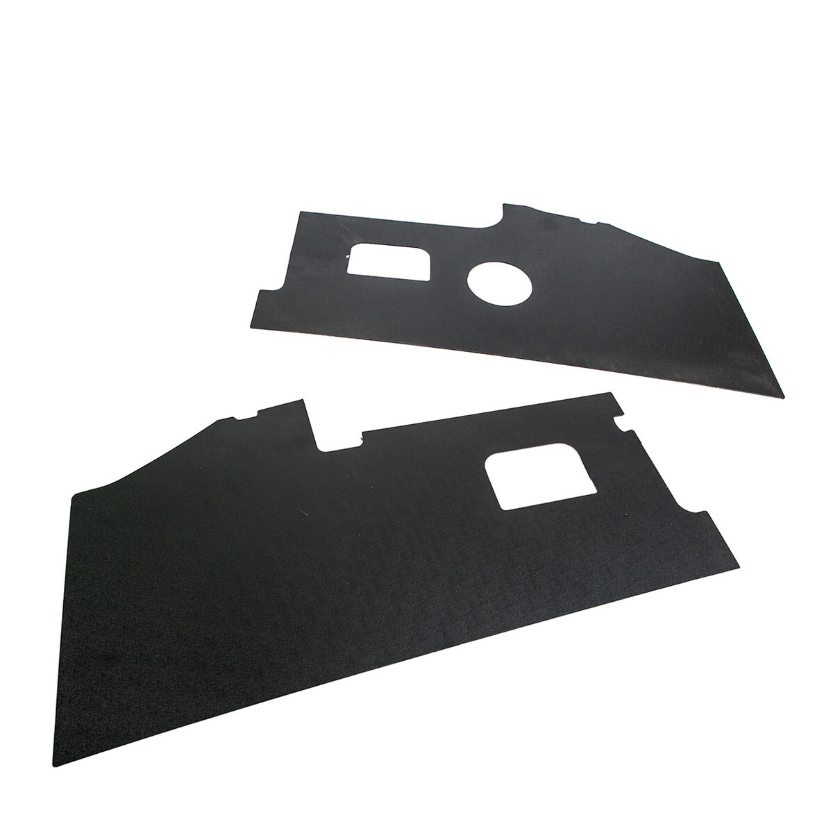 Type2 Early Bay kick panels black vinyl, 222,20